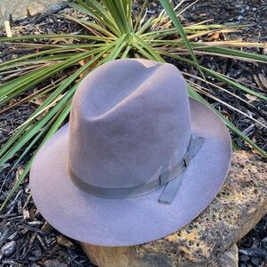 Linea Italiana Borsalino Genuine Fur Felt Fedora Modello Depositato 1857 Italia